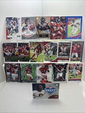Julio Jones rookie card w/Matt Ryan era falcons lot of 17 & Roddy White /462